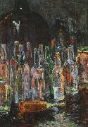 Floris Verster Still Life with Bottles oil painting on canvas